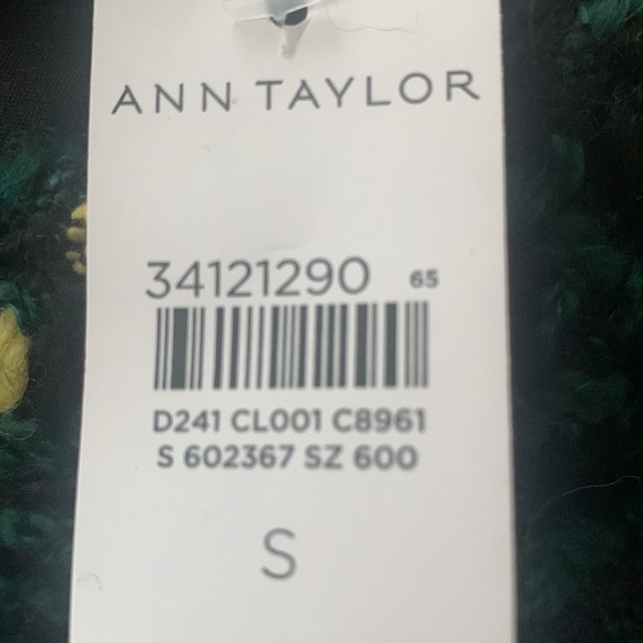 Ann Taylor Small Plaid Peacoat Small - Picture 2 of 3